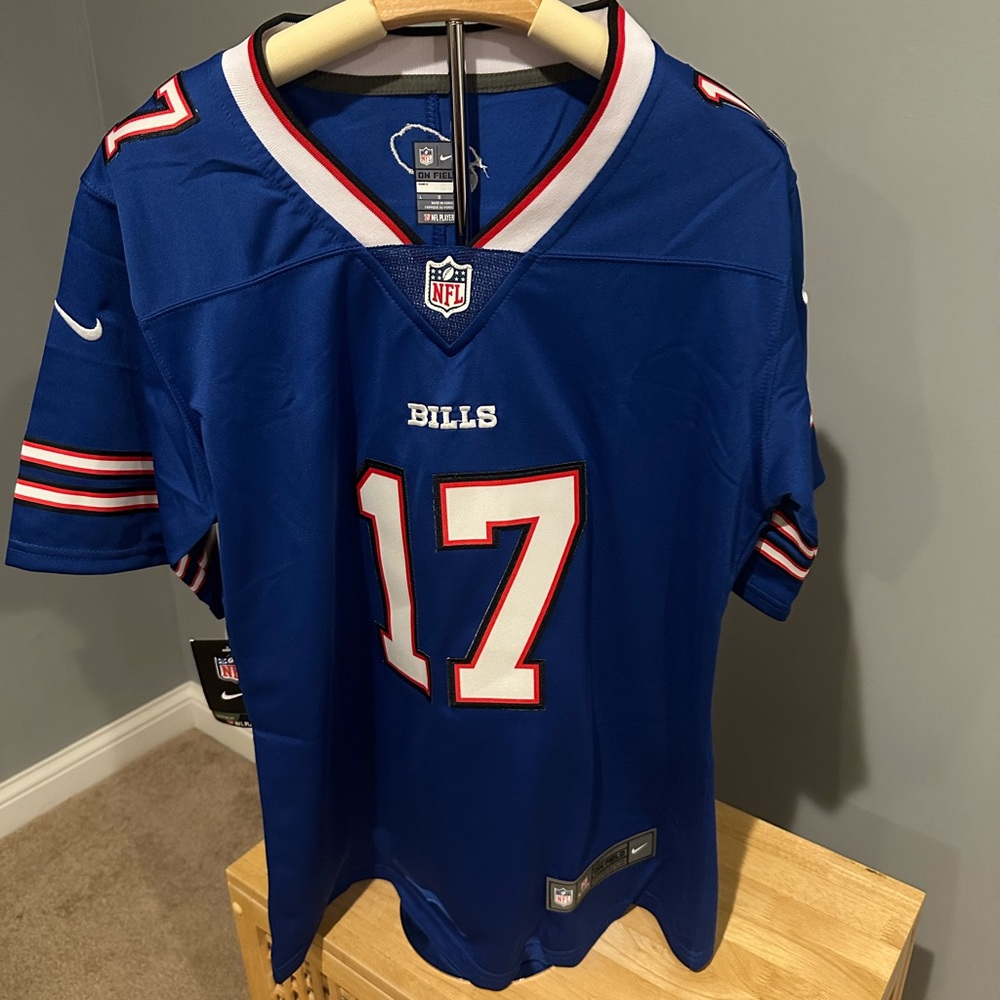 Josh Allen Buffalo Bills On Field Apparel NFL Blue Jersey